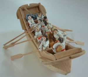 準構造船の模型